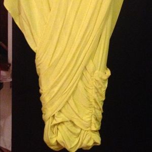Yellow BCBG mini dress